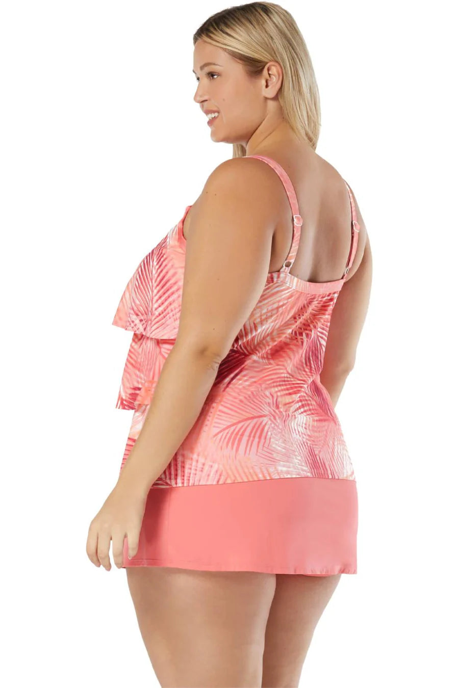 Jane Ruffle Tankini Tiered Top - Size 22