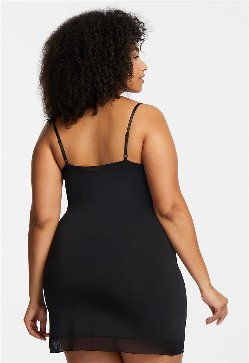 Round Neck Mid-Thigh Slip