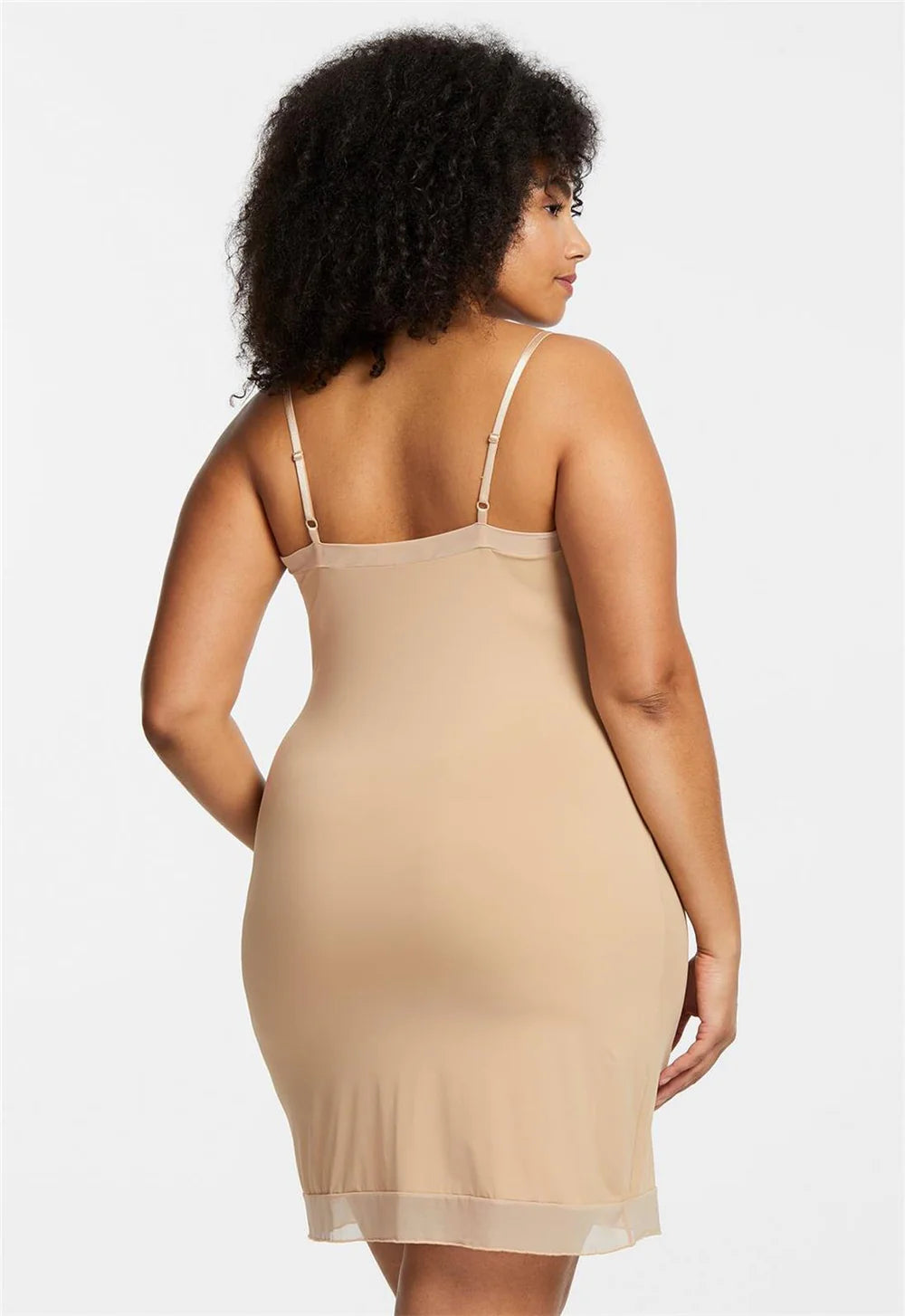 Round Neck Mid-Thigh Slip