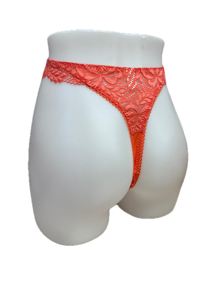 Orange Splash String Thong - Size 3 X