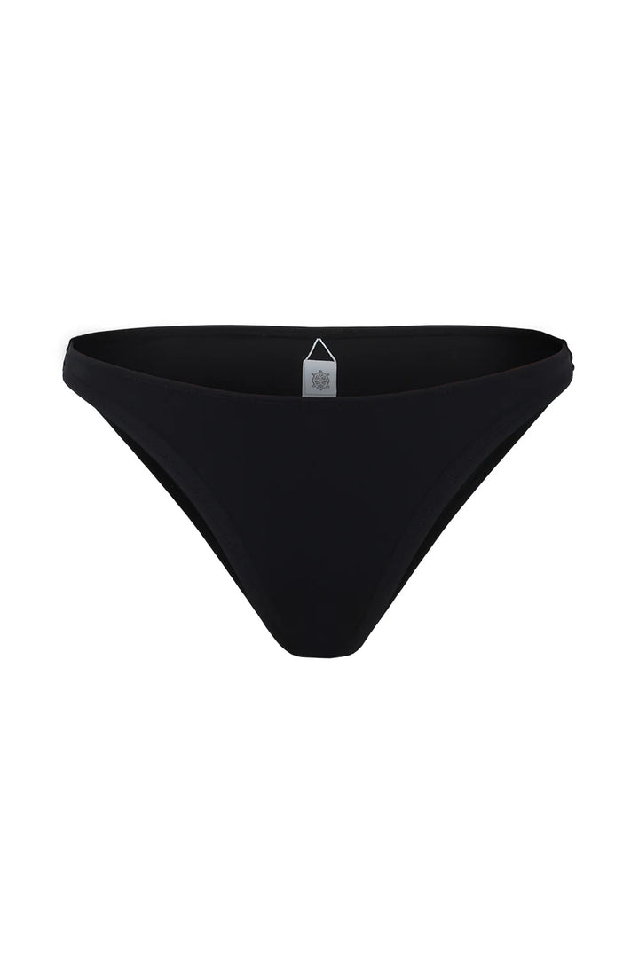 High Leg Flat Matte Jersey Swim Bottom - Size Medium