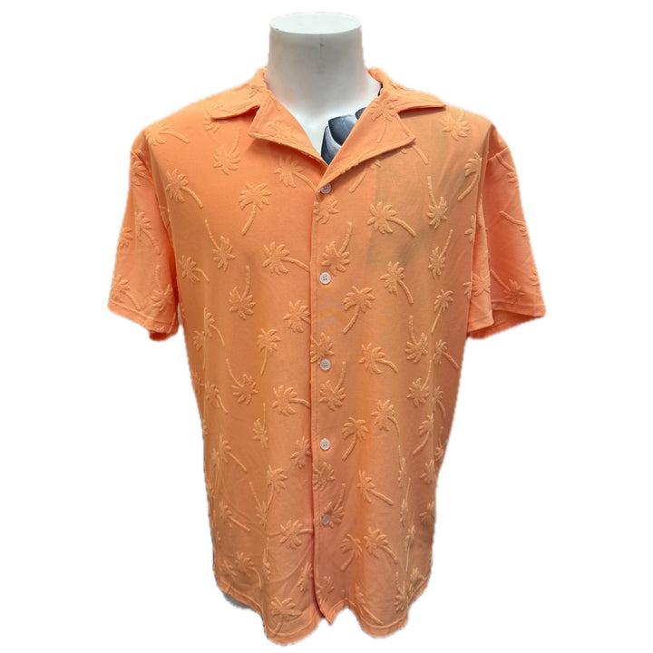 Retro Mandarine Short Sleeve Button Up