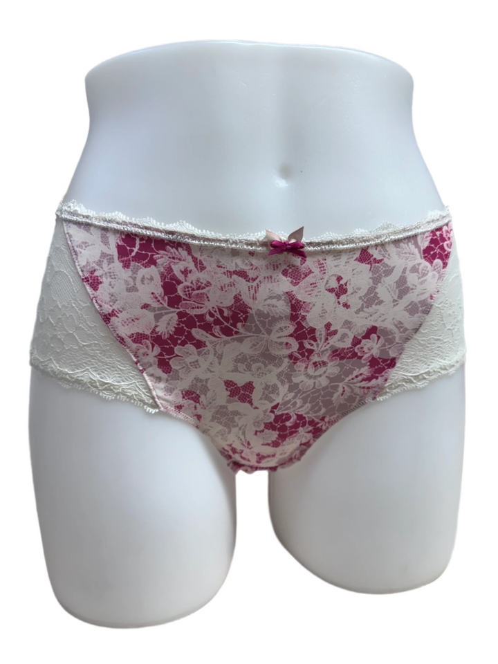 Fantasie Ivory Floral Bikini Brief - Size Small