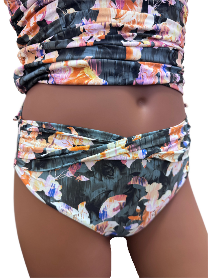 Textured Refresh Cross Band Swim Bottom