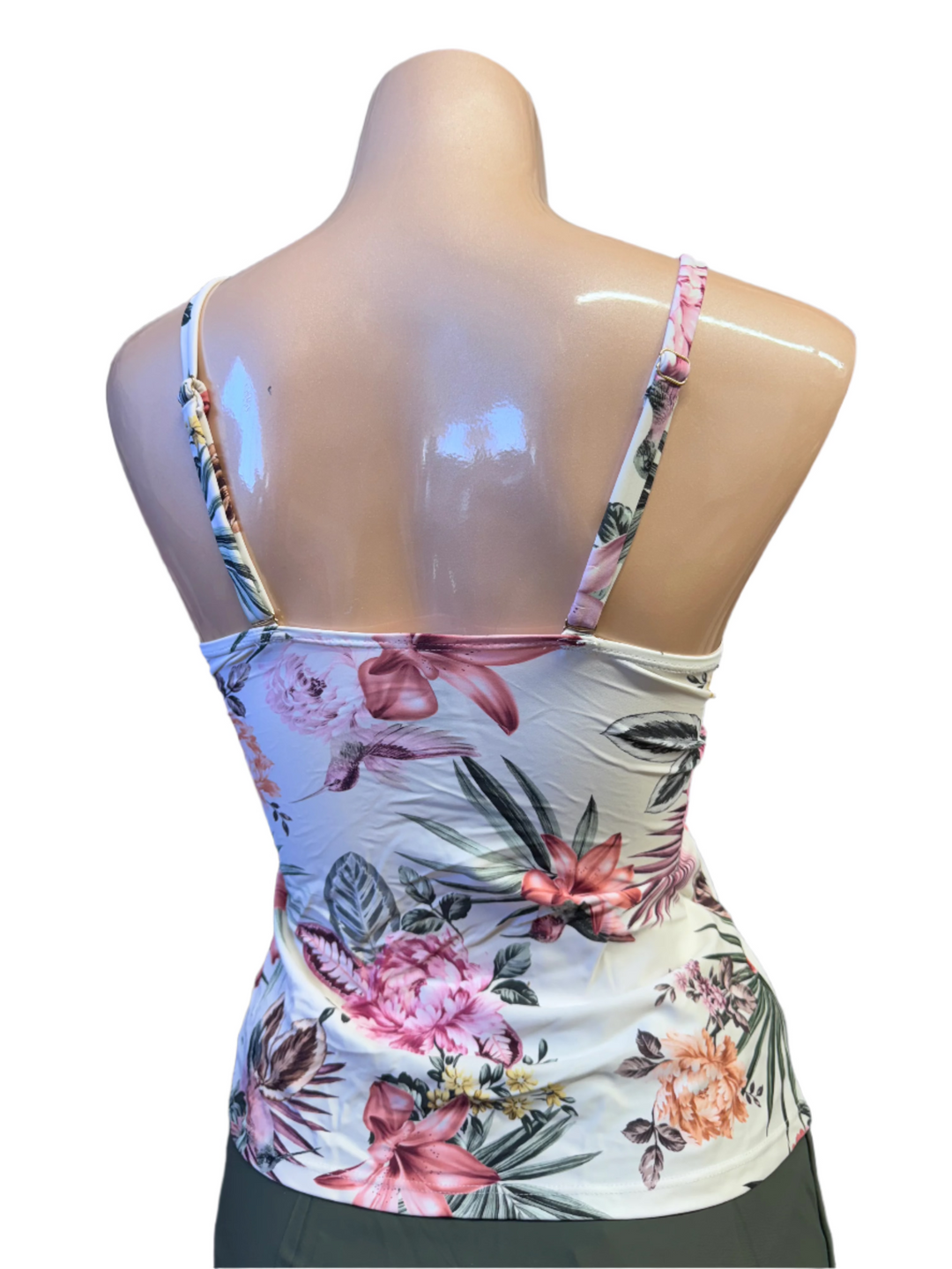 Morning Blossom Tankini w/ Ring - Off White Blossom