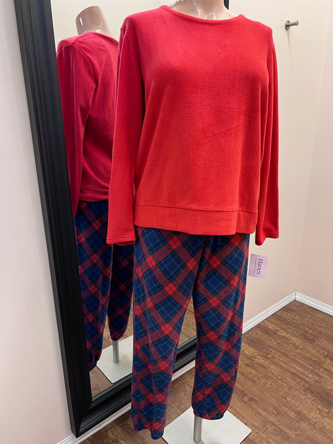 NEW Red Bird Pajamas Plus Size 2X Women 3 Piece Set Fleece Winter +Socks  XXL NWT