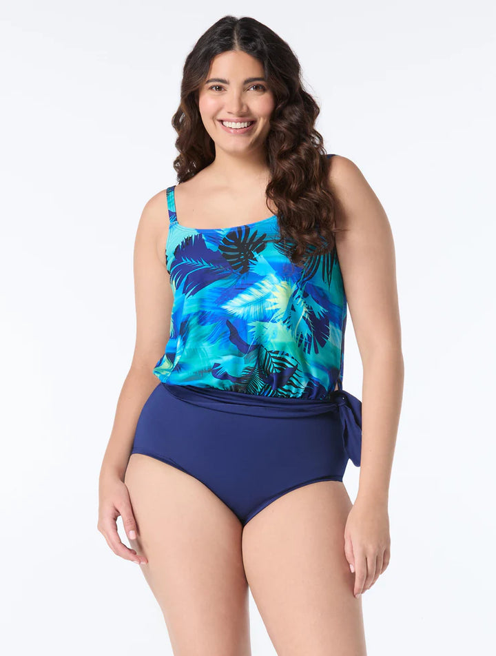 Gabar Blouson Tankini Set Swimsuit