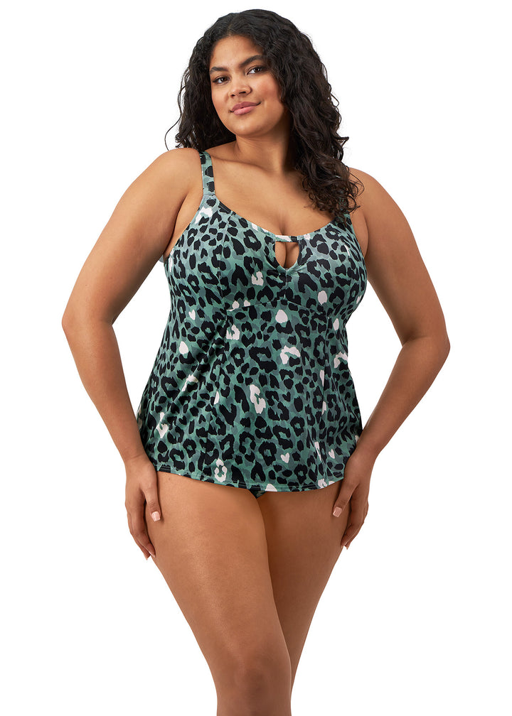 Elomi Jungle Bay Wire Free Tankini Top