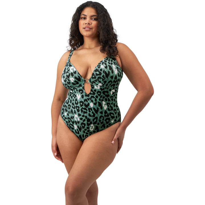 Elomi Jungle Bay Non Wired Plunge Swimsuit