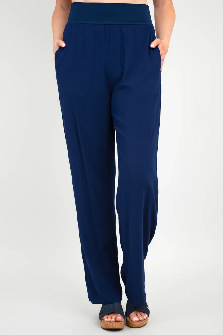 Landon Linen & Bamboo Pant - Indigo