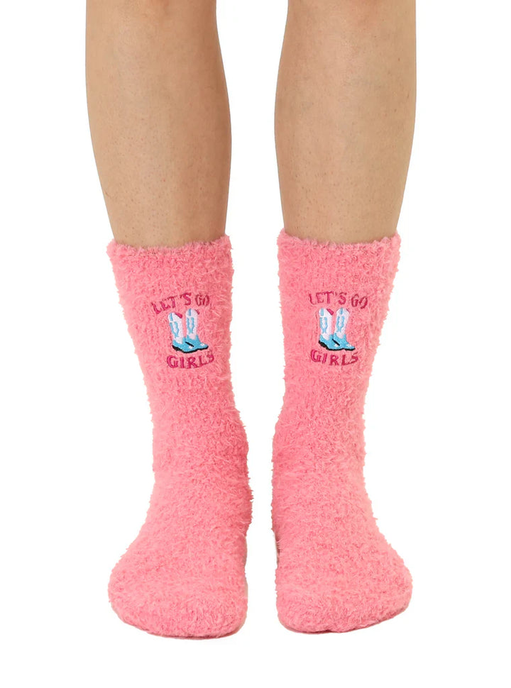 Living Royal Fuzzy Boots Crew Socks