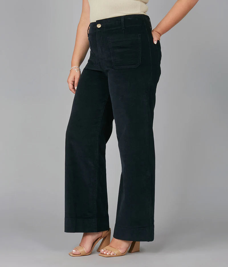 COLETTE High Rise Wide Leg Jeans - Ink Blue