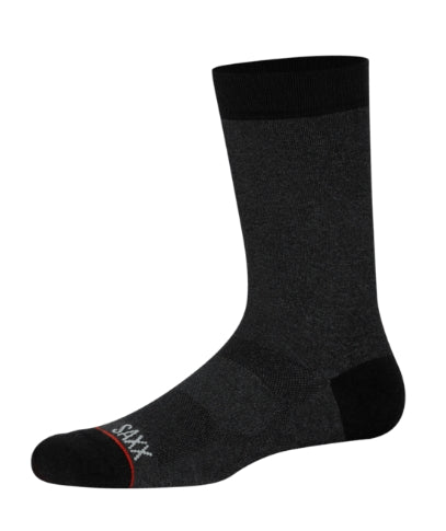 Saxx Whole Package Camo Crew Socks  - Black Heather