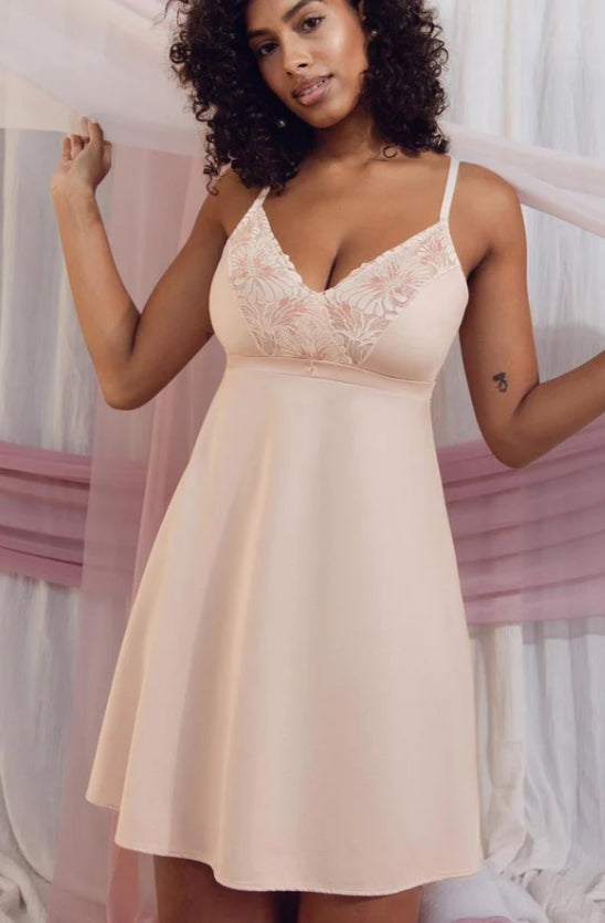 Anniversary Bust Support Chemise - Lotus