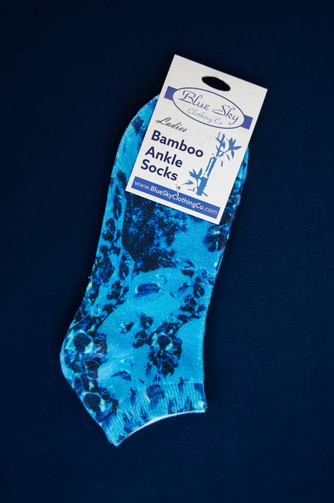 Ladies Printed Ankle Bamboo Socks