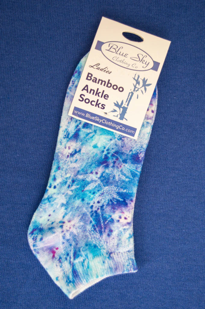 Ladies Printed Ankle Bamboo Socks