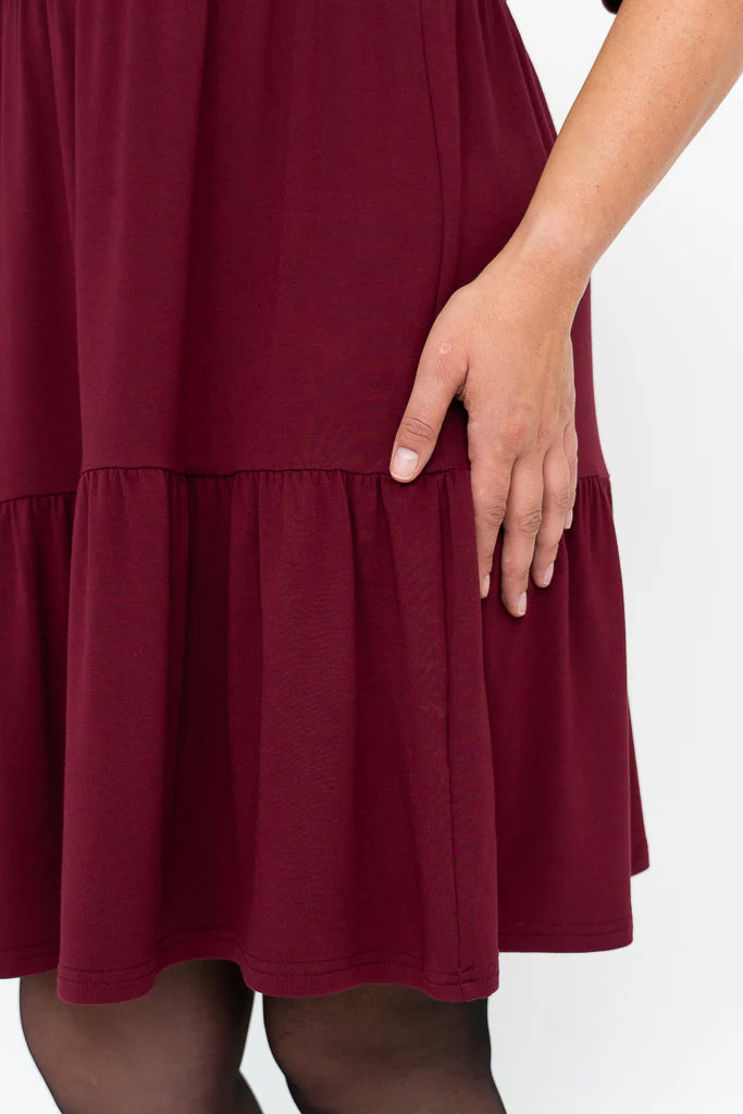 🇨🇦 Bernadette Bamboo Dress - Burgundy