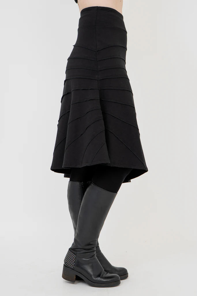 Beverly Black Bamboo Skirt