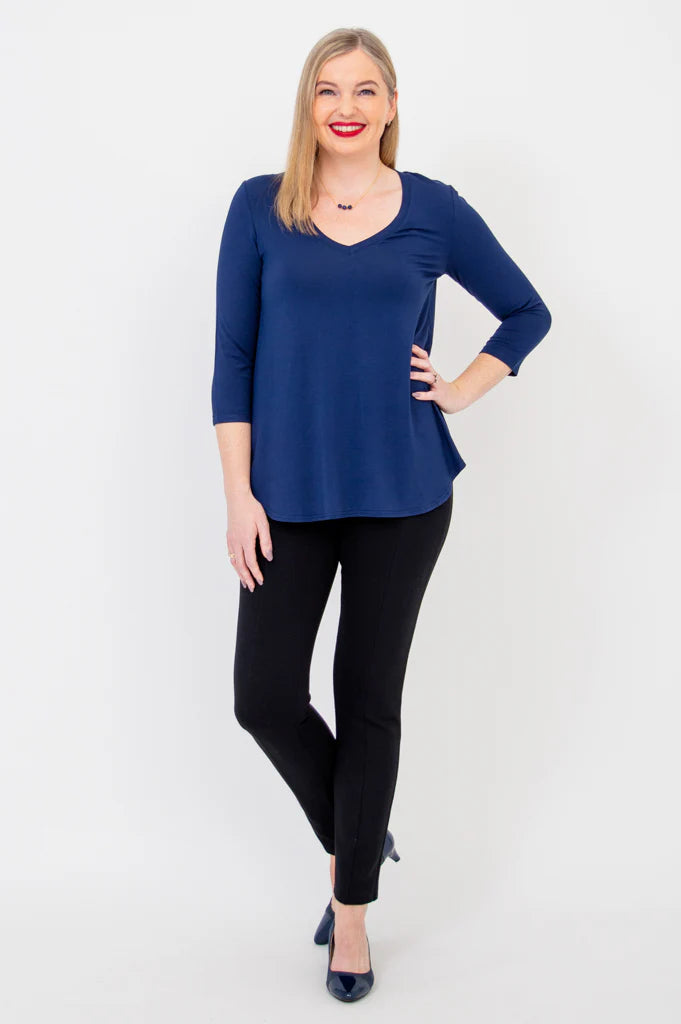 Jackie Bamboo 3/4 Sleeve Top