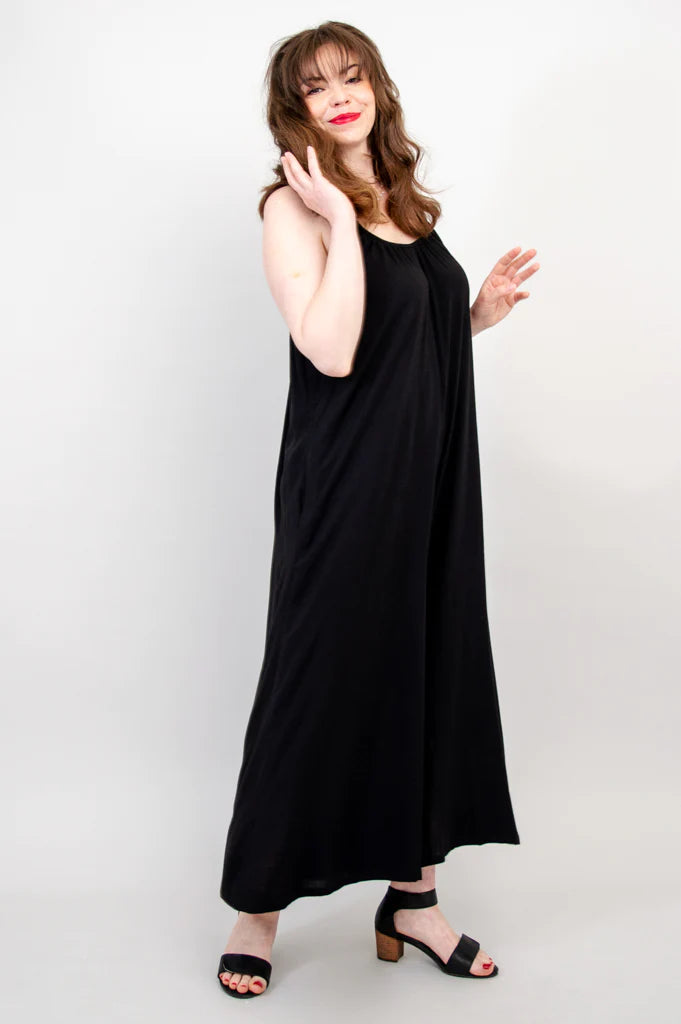 Joanna Linen & Bamboo Jumpsuit - Black