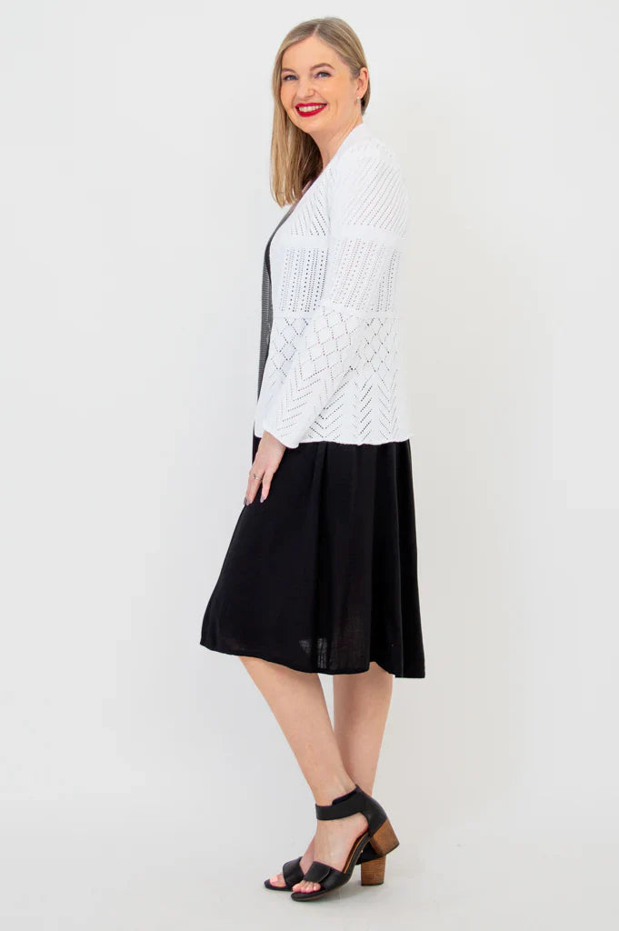 Linda White Cotton Sweater