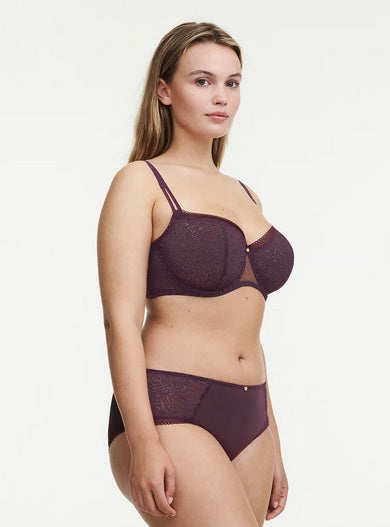 C Jolie Demi Bra - Aubergine