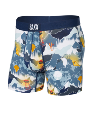 Saxx Vibe Super Soft Boxer Brief - Winter Skies - Size X-Small