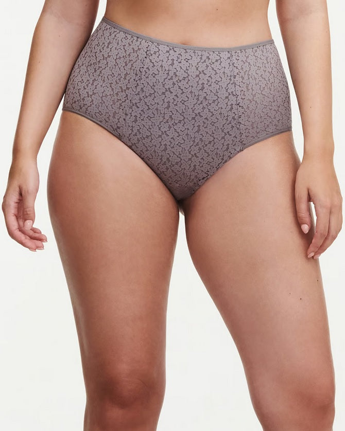 Norah High Waist Brief - Purple Grey