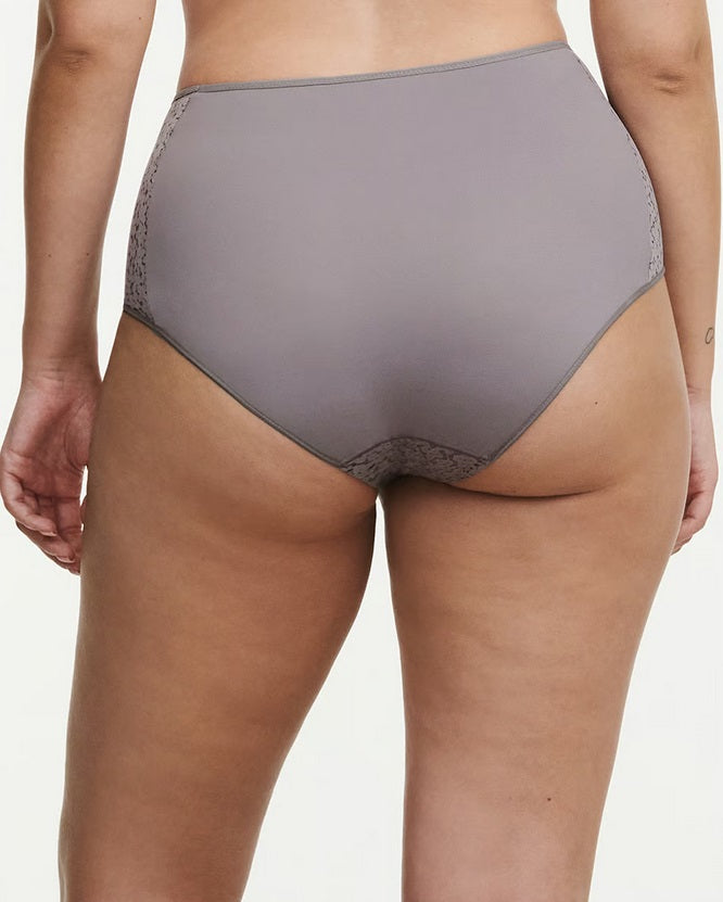 Norah High Waist Brief - Purple Grey