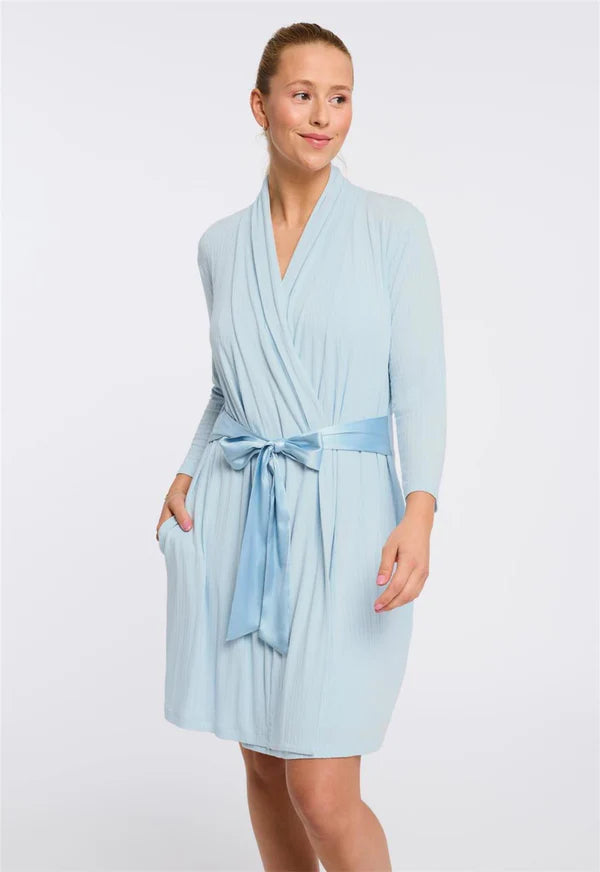 Fleur't Iconic Robe - Lagoon Pointelle