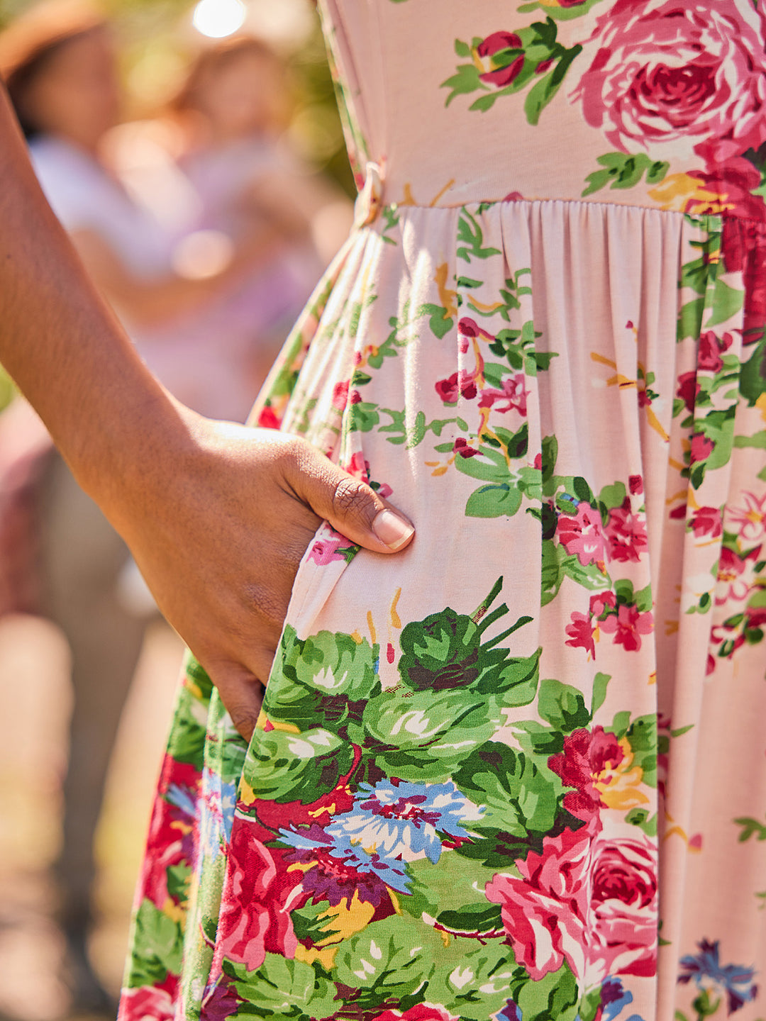 Cottage Rose Jersey Tea Dress