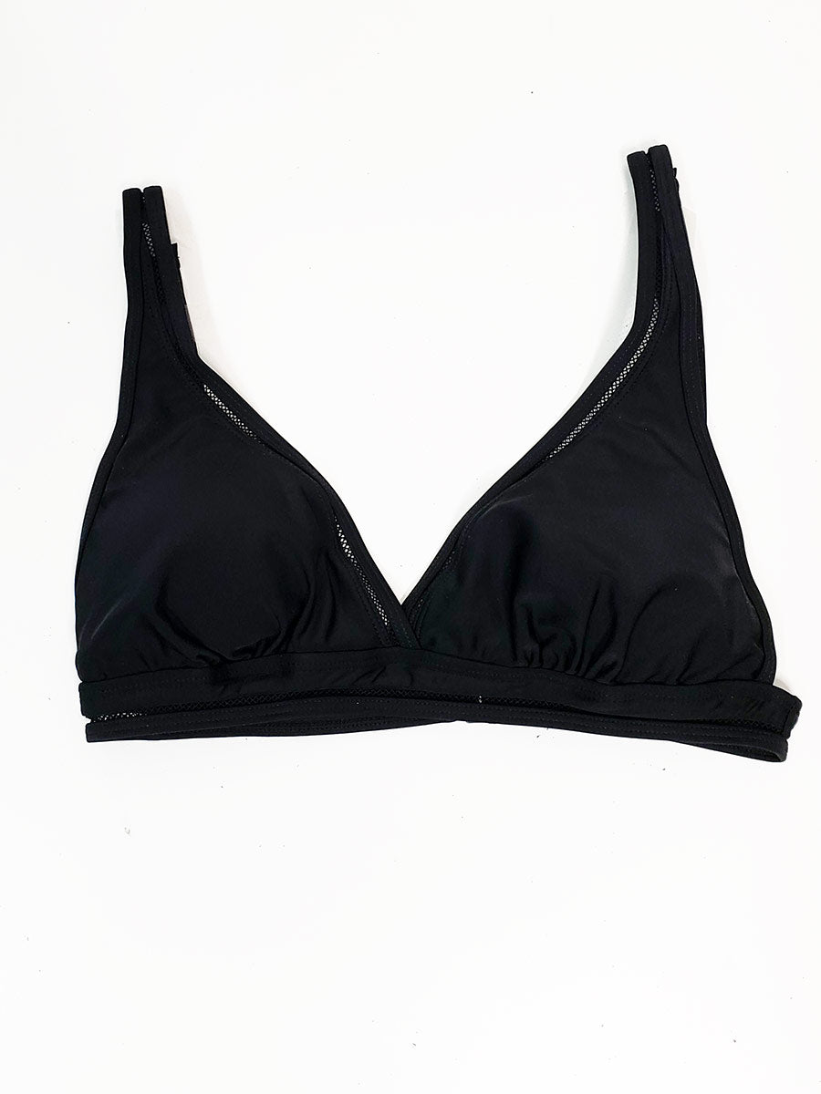 Aria Black Cezanne Midriff Underwire Bikini Top – Sheer Essentials
