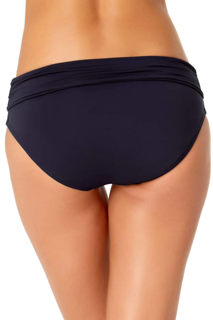 Convertible Hi Waist Shirred Bottom - Navy