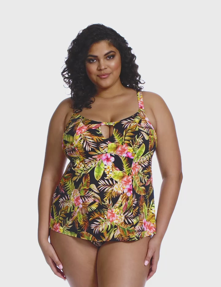 Elomi Tiger Valley Non Wired Moulded Tankini Top