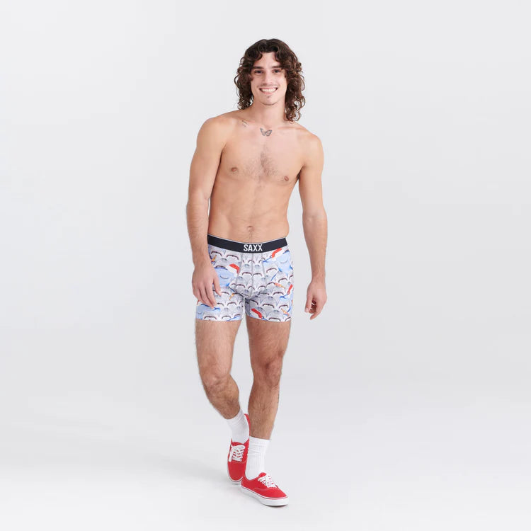 SAXX Men's Vibe Boxer Brief - Lava Lamp Flamingo