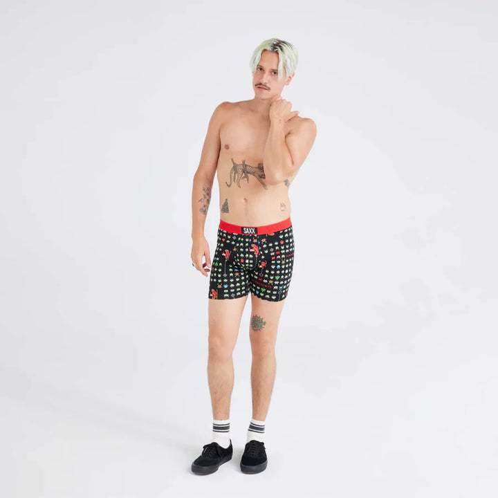 Saxx Ultra Super Soft Boxer Brief - Sleigh Invaders