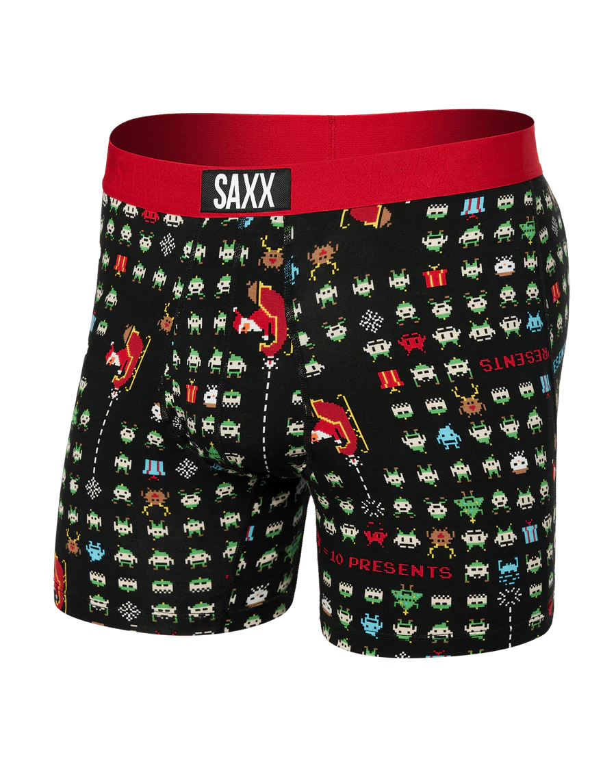 Saxx Ultra Super Soft Boxer Brief - Sleigh Invaders