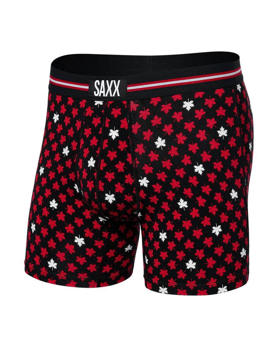 Saxx Vibe Super Soft - Maple Leaf- Black