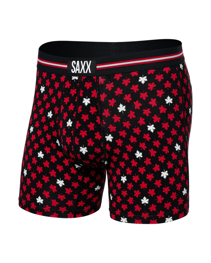 Saxx Vibe Super Soft - Maple Leaf- Black