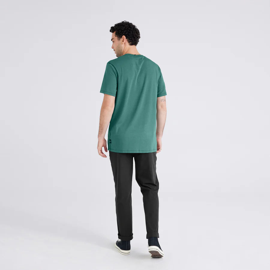 Saxx DROPTEMP™ Cooling Cotton Short Sleeve Crew - Pine