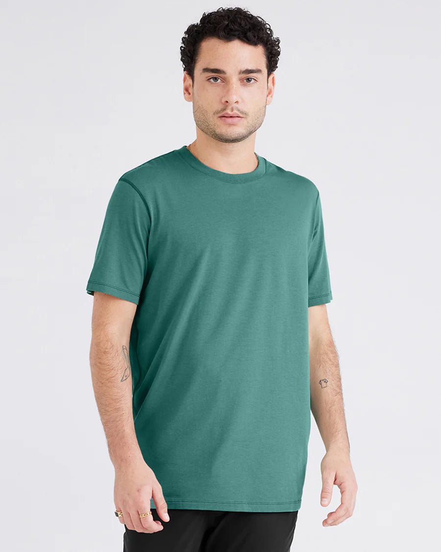 Saxx DROPTEMP™ Cooling Cotton Short Sleeve Crew - Pine