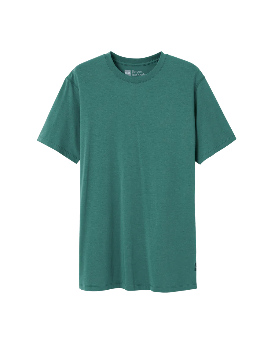 Saxx DROPTEMP™ Cooling Cotton Short Sleeve Crew - Pine