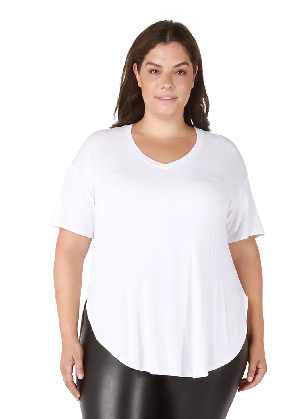 Dex Rounded Hem T-Shirt - Size 2 X