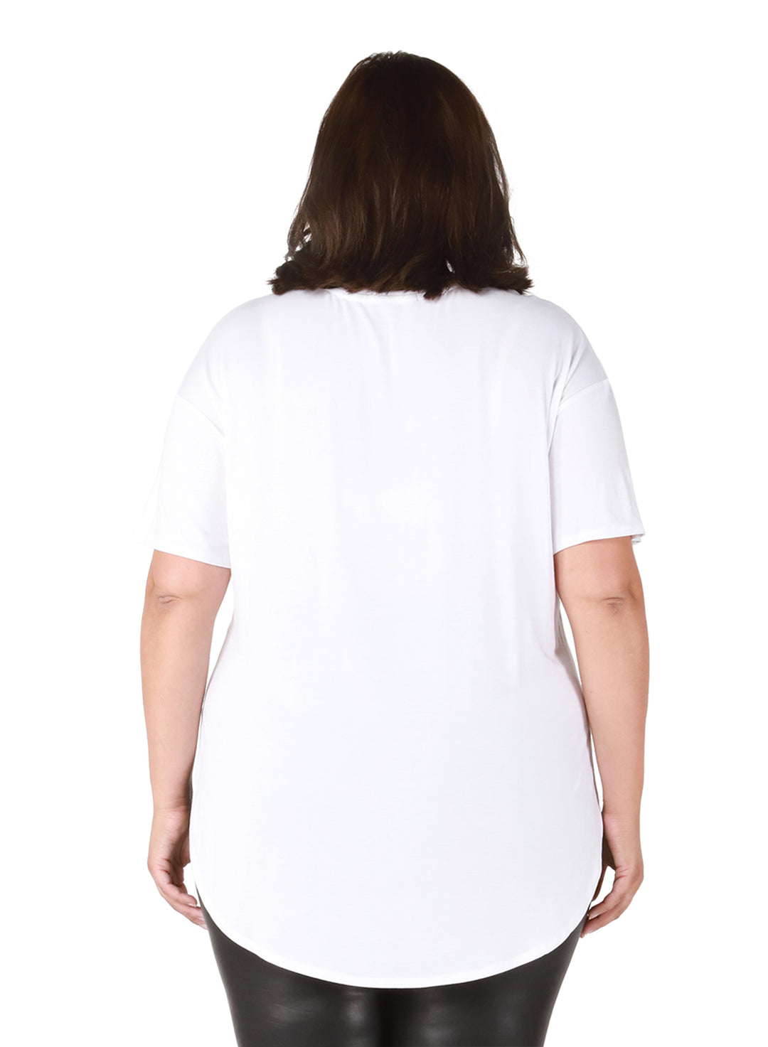 Dex Rounded Hem T-Shirt - Size 2 X