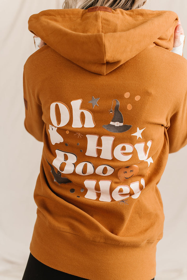 "Hey Boo Hey"  Full Zip Sweatshirt