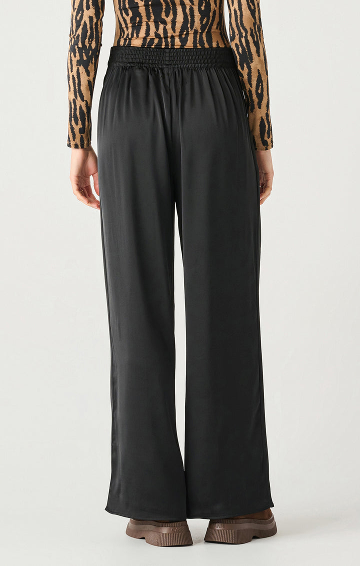 High Waisted Satin Wide Leg Pants