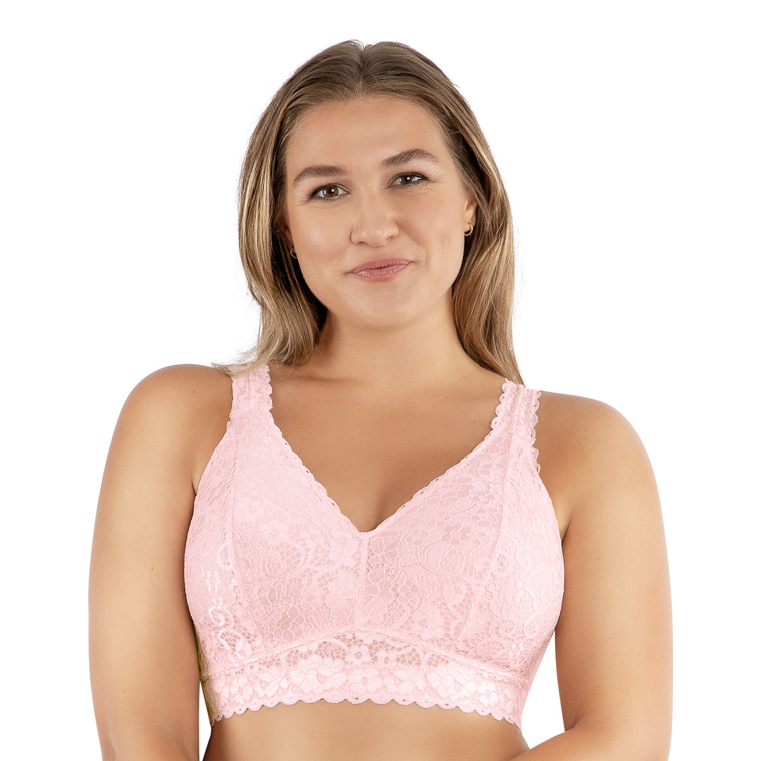 Adriana Lace Bralette - Petal Pink