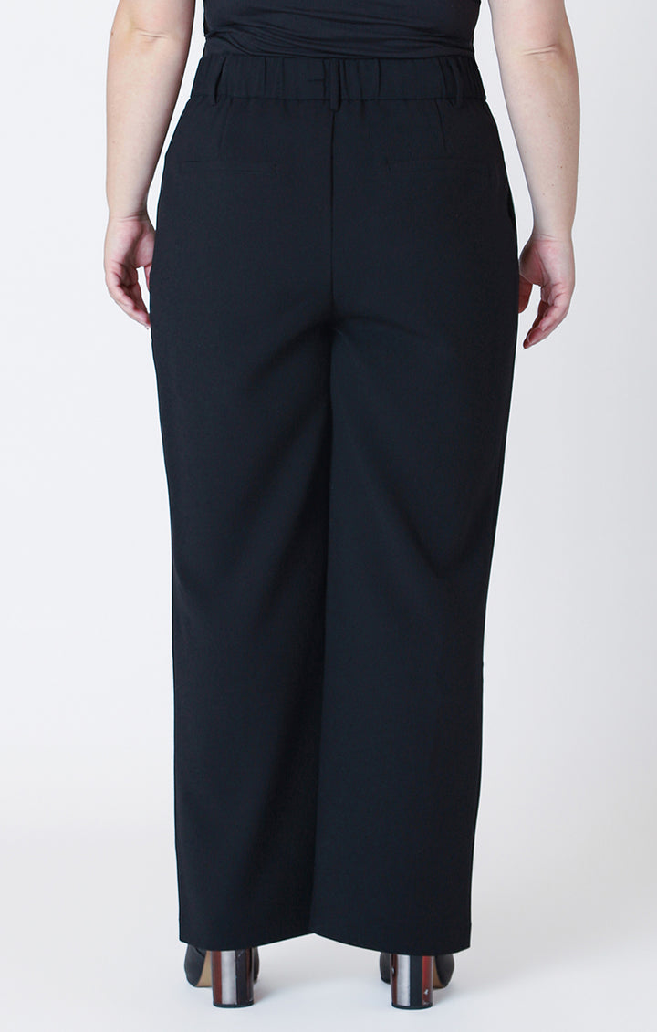 High Waisted Satin Wide Leg Pants