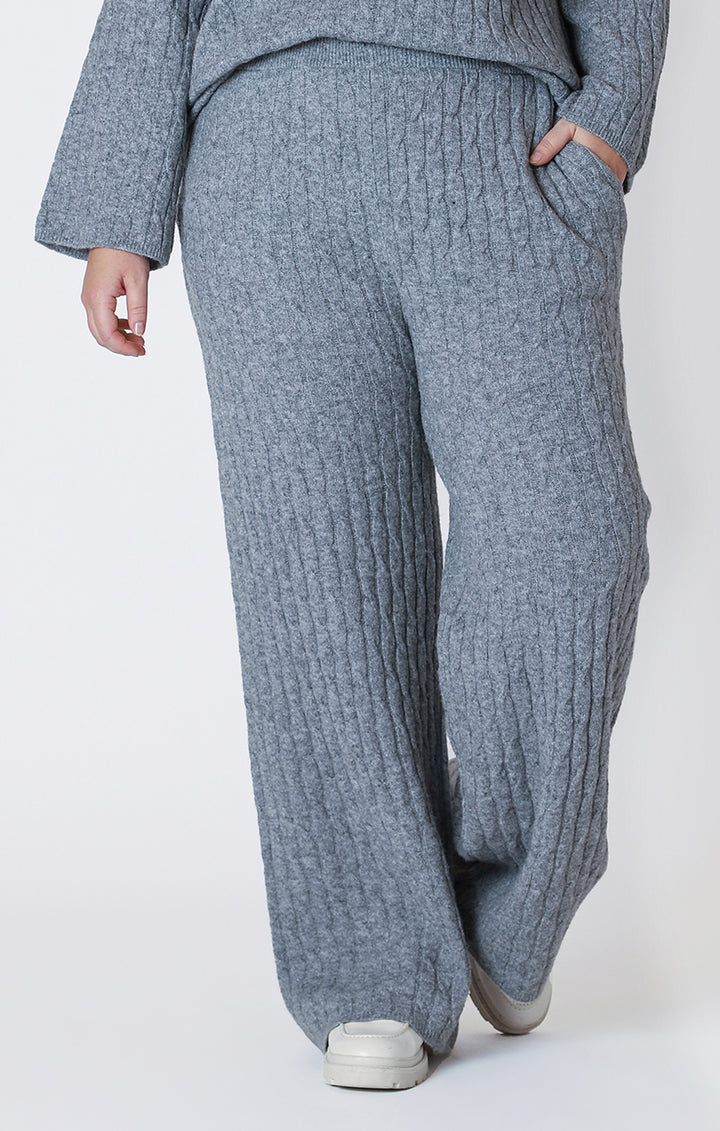 Dex Pull On Cable Knit Sweater Pants