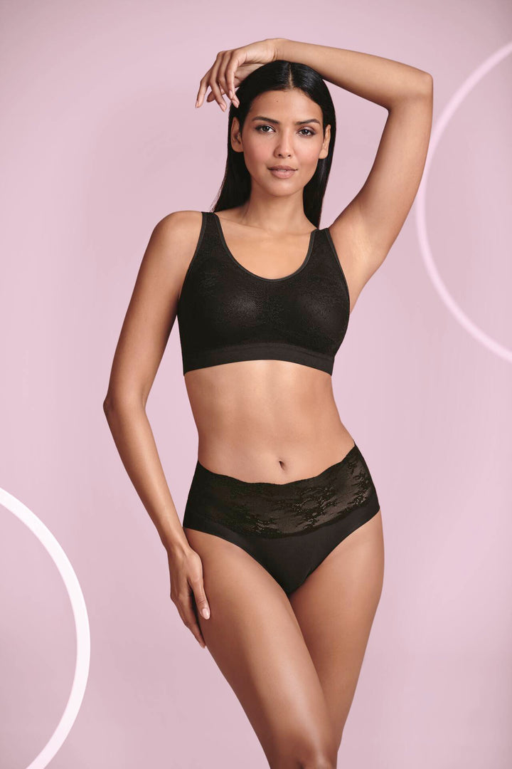 BLACK ESSENTIAL LACE - Mastectomy Bra